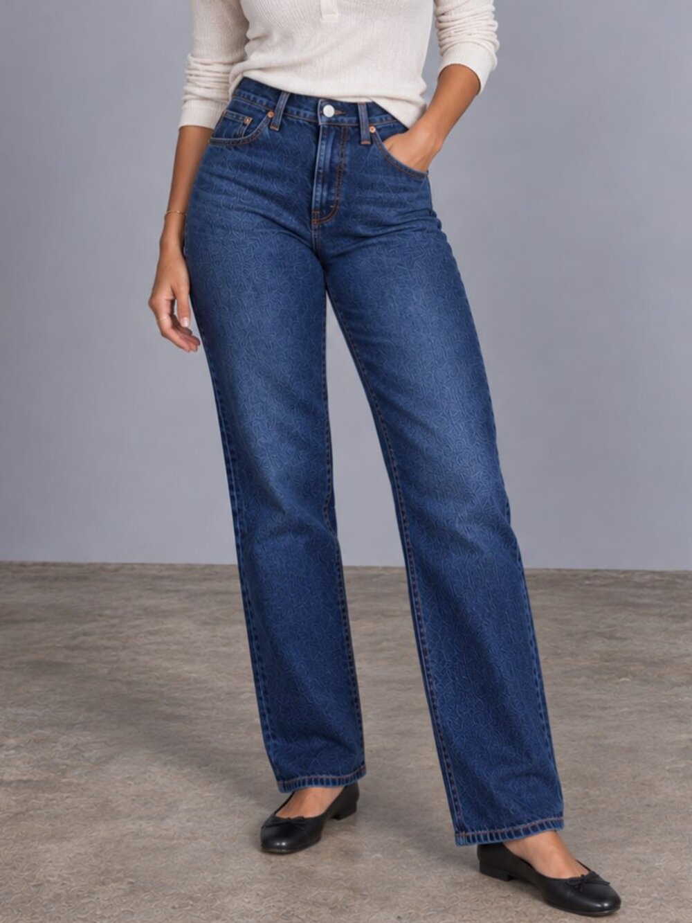 LEVI'S 501 Curve Stretch Jeans High Rise Straight Leg Mild Salsa Dark Wash 24